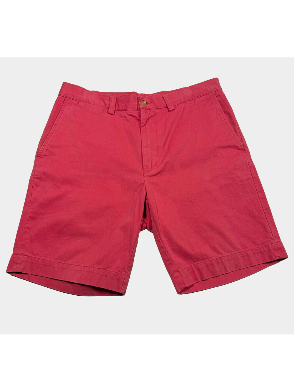 Polo Ralph Lauren Men's Salmon Pink Classic Fit Chino Flat Front Shorts Size 32
